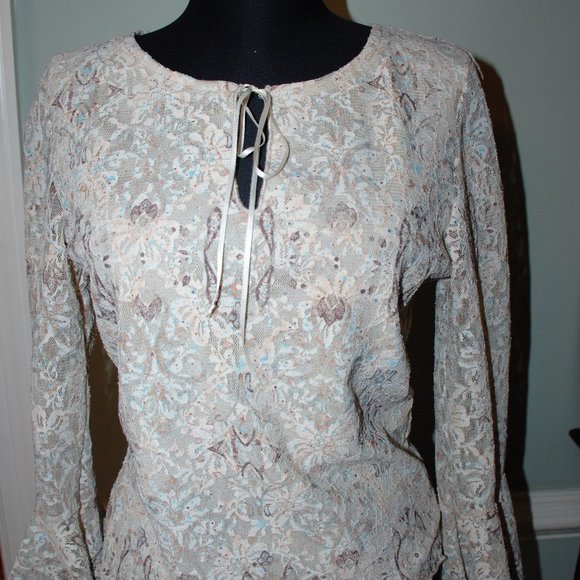 NWOT Vintage Boho Top - Picture 4 of 4